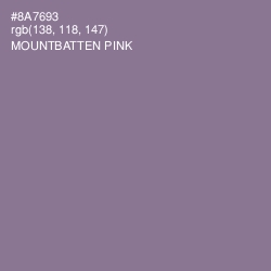 #8A7693 - Mountbatten Pink Color Image